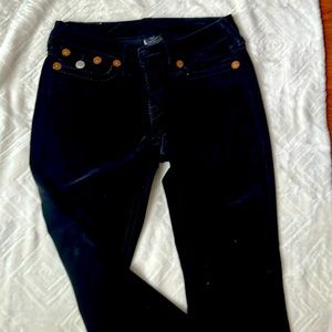 True religion size 30 velvet jeans